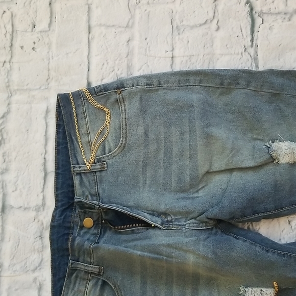 Denim Ripped Jeans - Picture 6 of 8